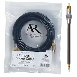 Acoustic Research - PR102 Pro Series Video Cable Gold RCA to RCA (12 feet)