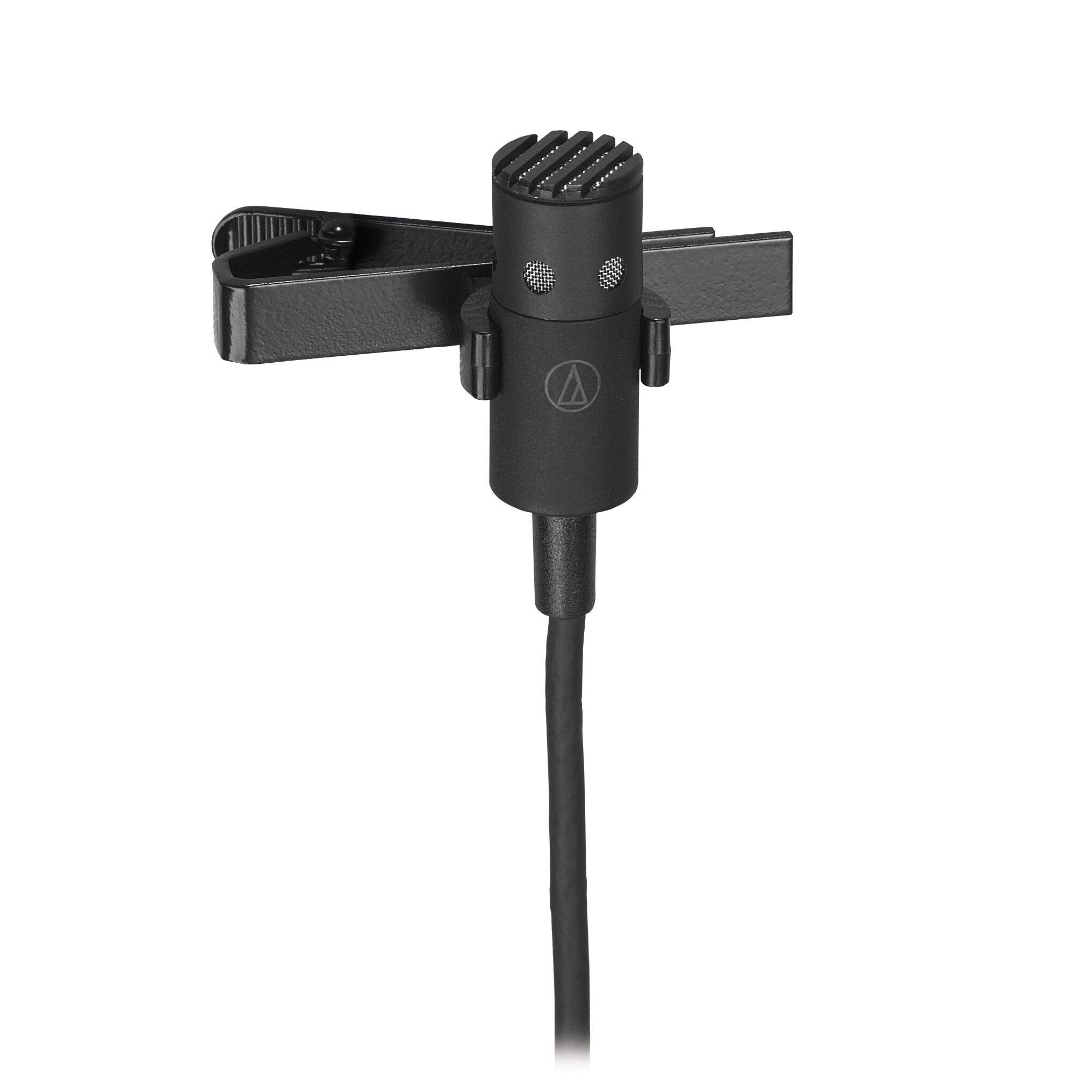 Alt View 1. Audio-Technica - Audio-Technica PRO 70 Cardioid Condenser Lavalier/Instrument Microphone - Black.