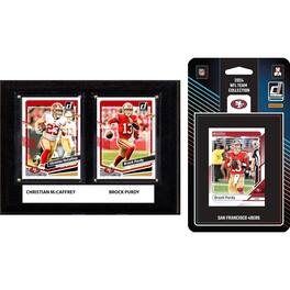 C&I Collectibles - San Francisco 49ers 6" x 8" Player Plaque & 2024 Team Trading Card Set - Multicolor