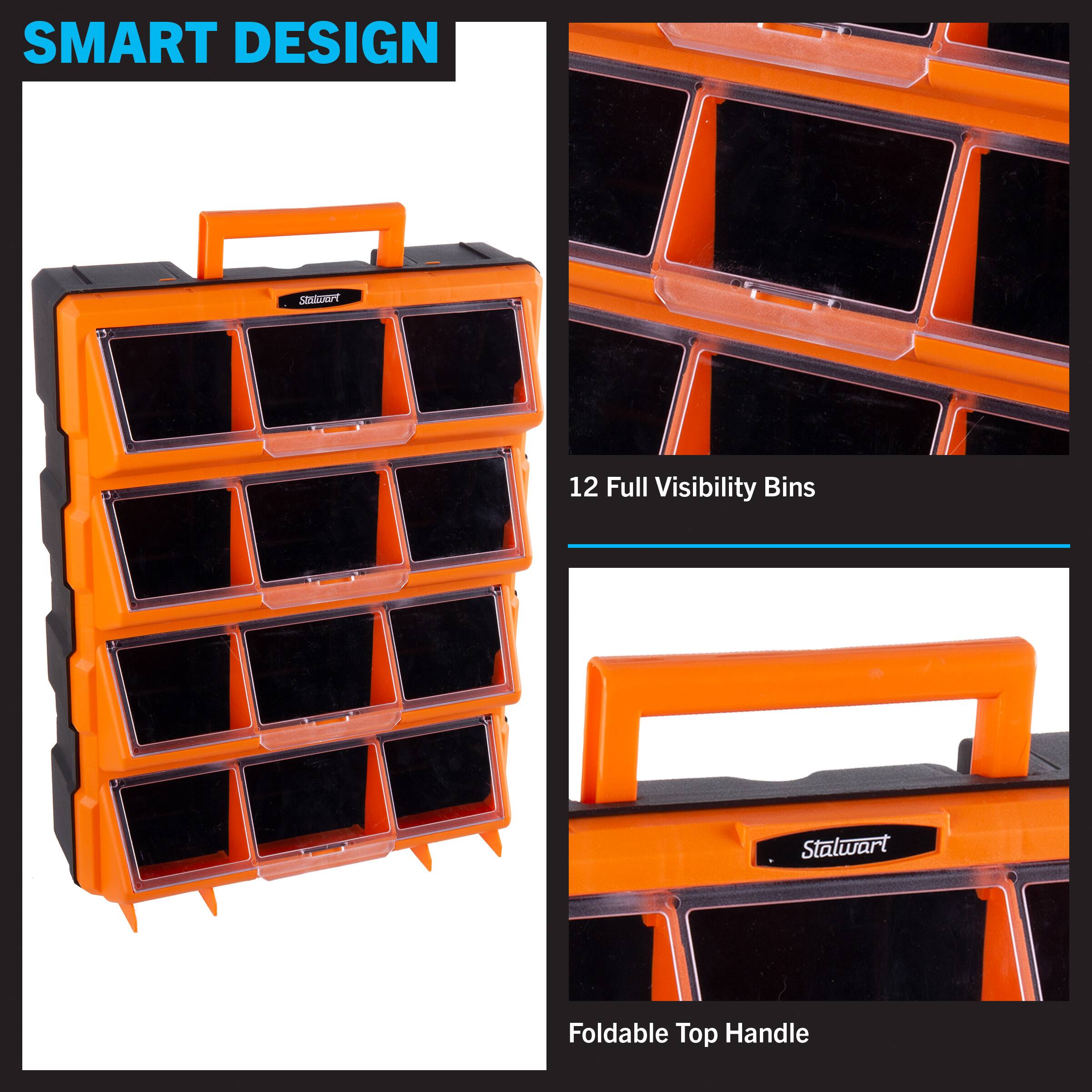 SMART DESIGN

12 Full Visibility Bins

Foldable Top Handle