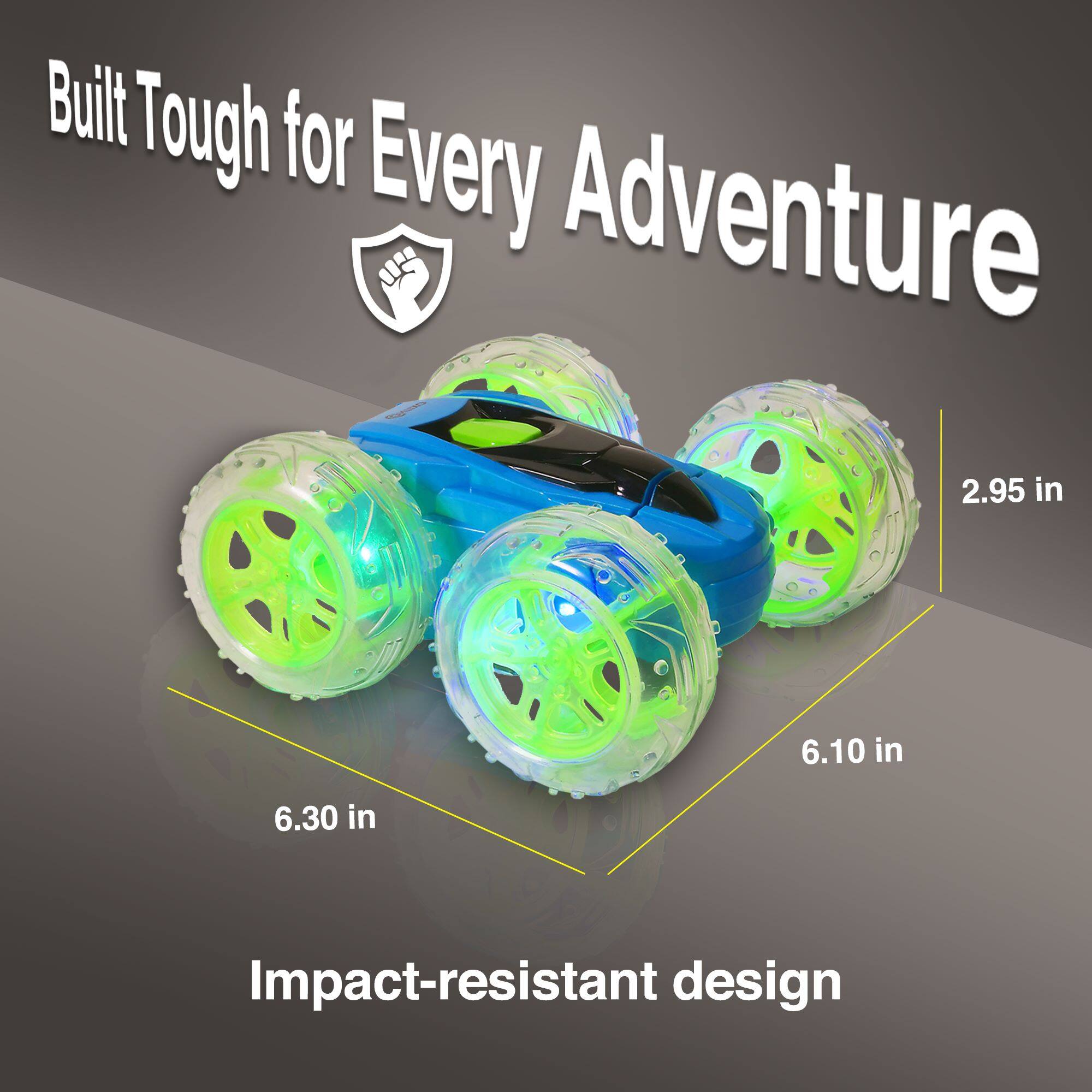 Built Tough for Every Adventure, Impact-resistant design, 2.95 in, 6.10 in, 6.30 in