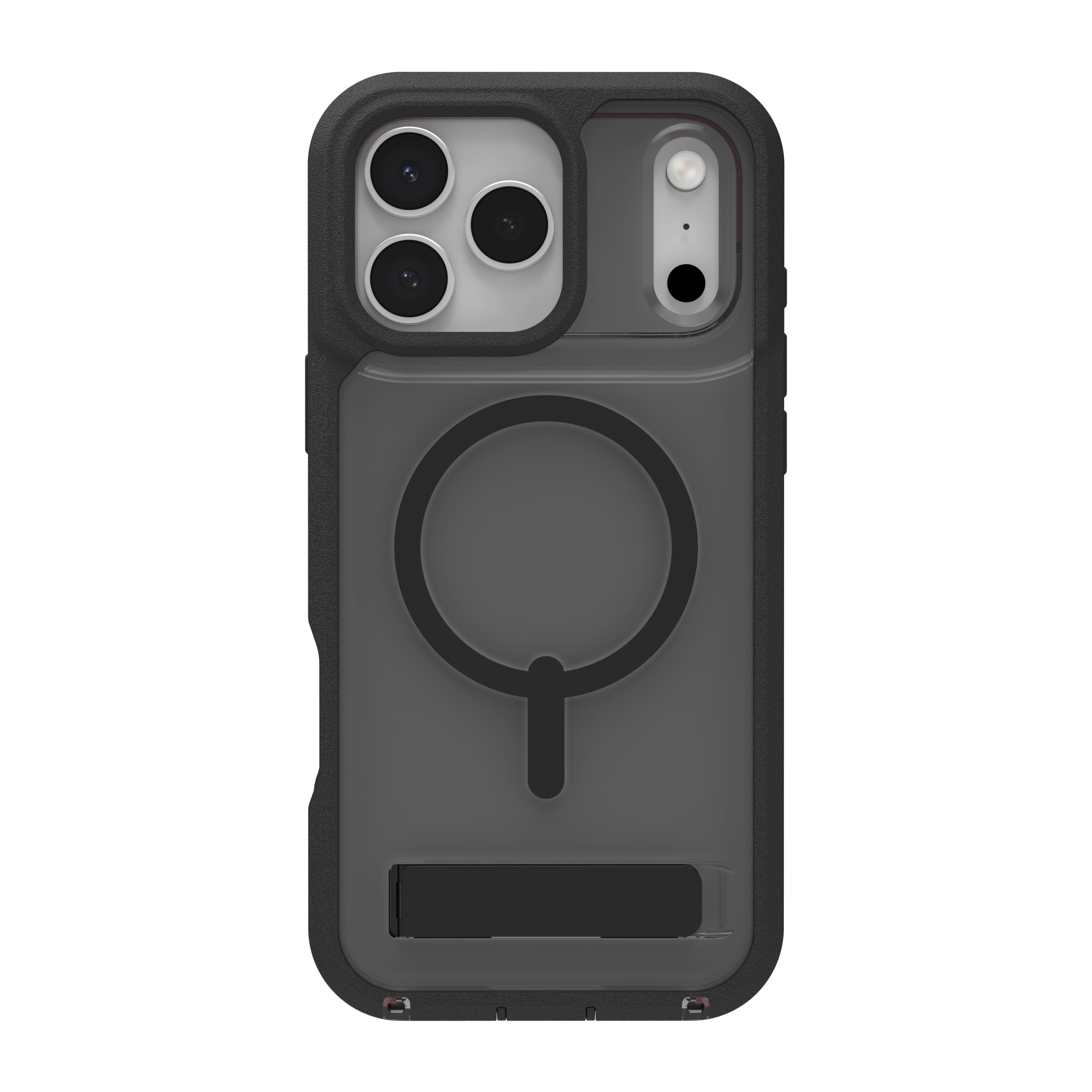 Alt View 10. ZAGG - Rainier Snap with Kickstand for Apple iPhone 17 Pro Max - Smoke Black.
