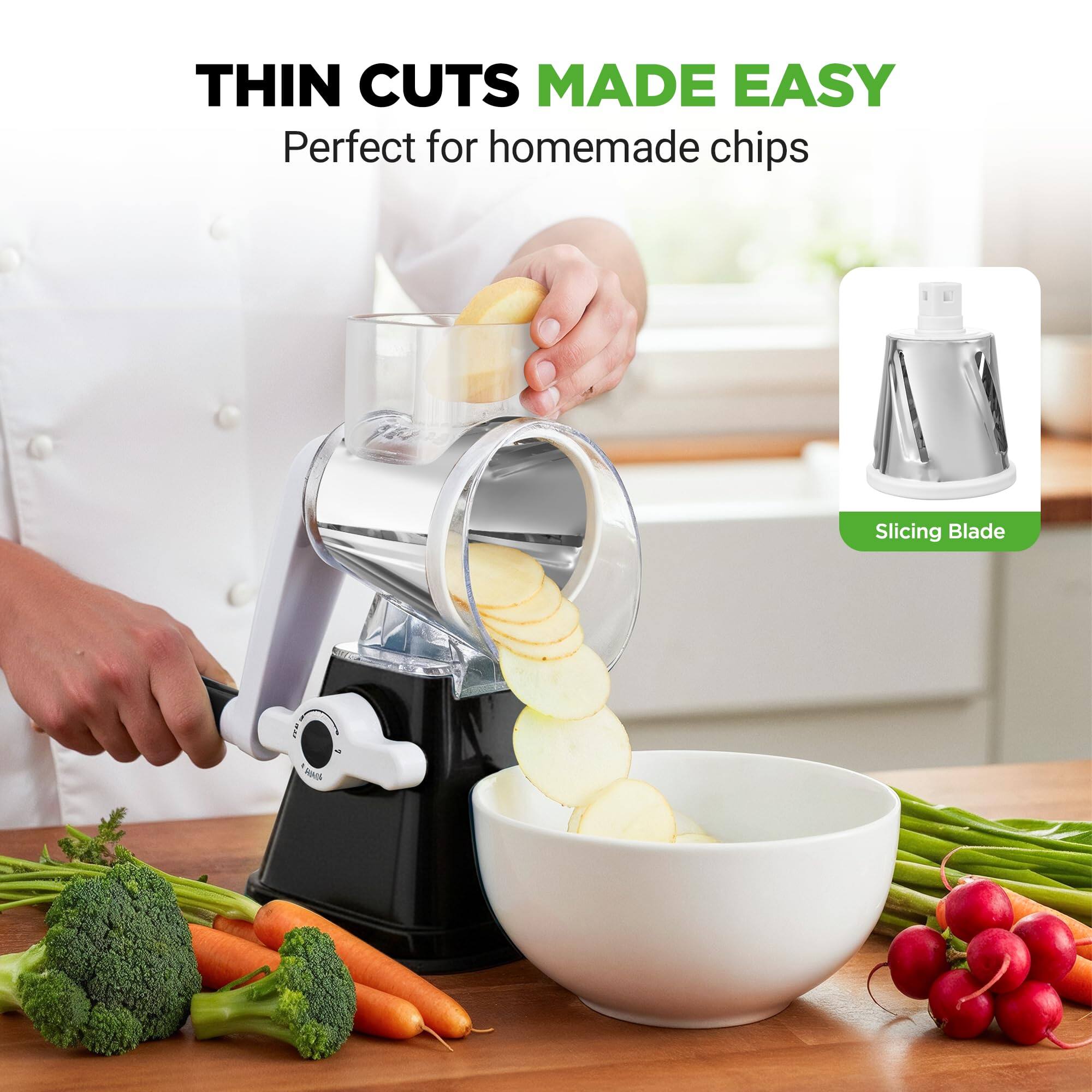 THIN CUTS MADE EASY  
Perfect for homemade chips  
Slicing Blade