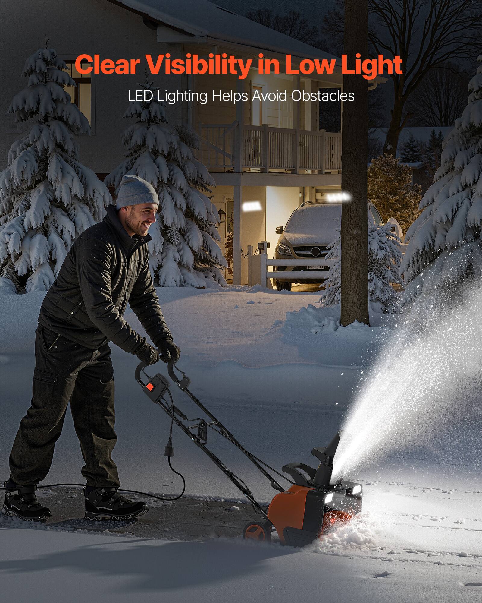 Clear Visibility in Low Light  
LED Lighting Helps Avoid Obstacles