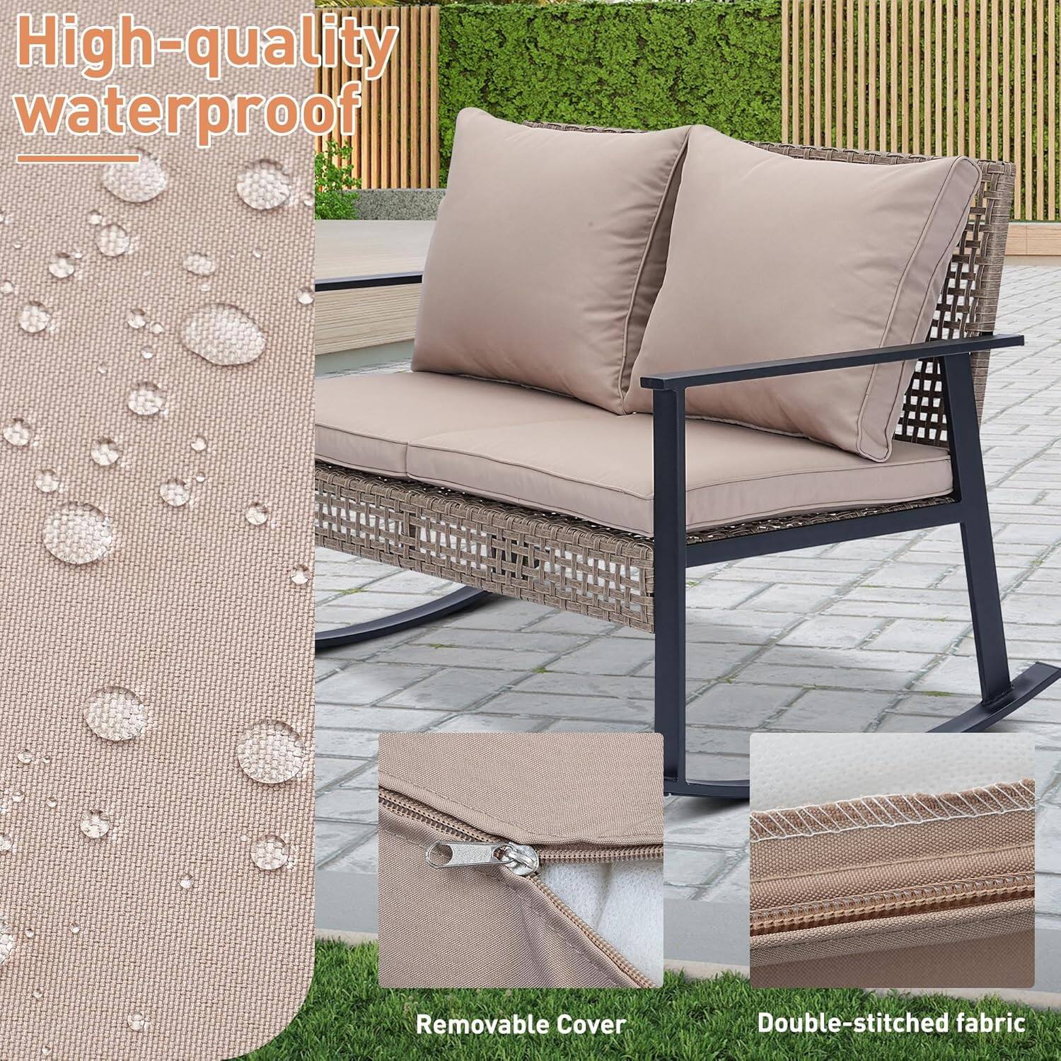 High-quality waterproof  
Removable Cover  
Double-stitched fabric