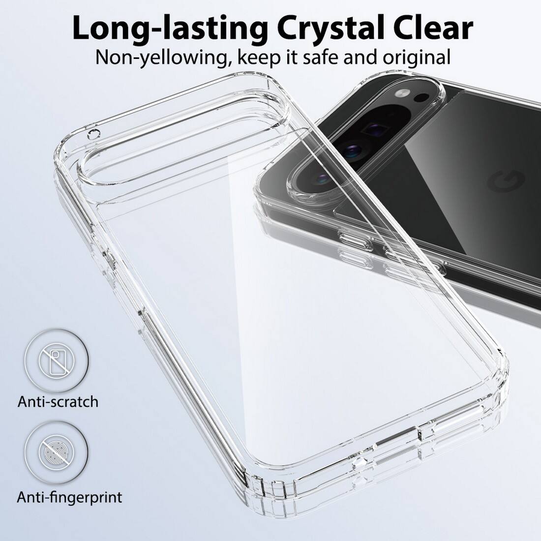 Long-lasting Crystal Clear  
Non-yellowing, keep it safe and original  
Anti-scratch  
Anti-fingerprint