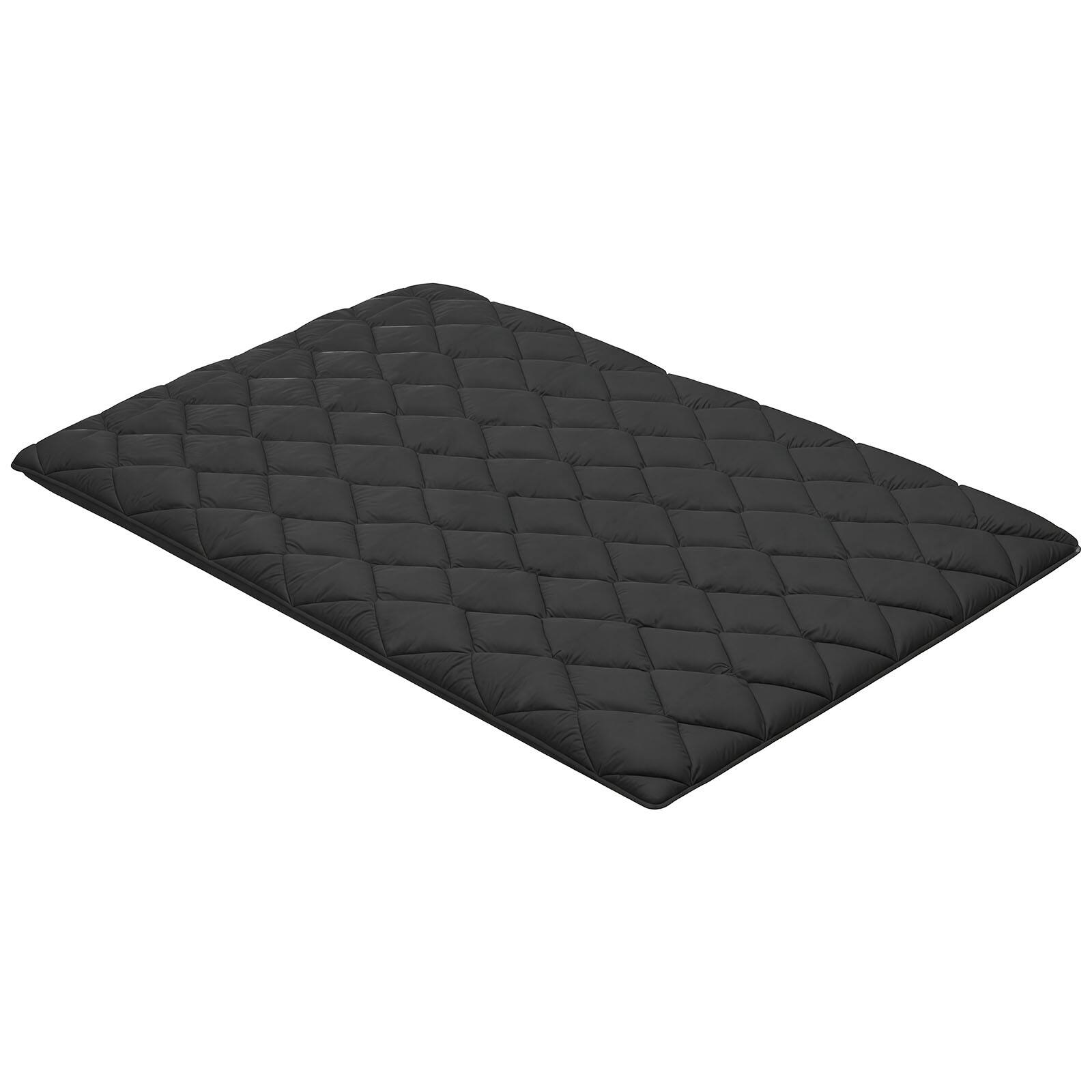 Alt View 5. VEVOR - Japanese Tatami Mat, Full Size Foldable Japanese Tatami Mattress, Futon Mattress with Storage Bag & Fastener - black.