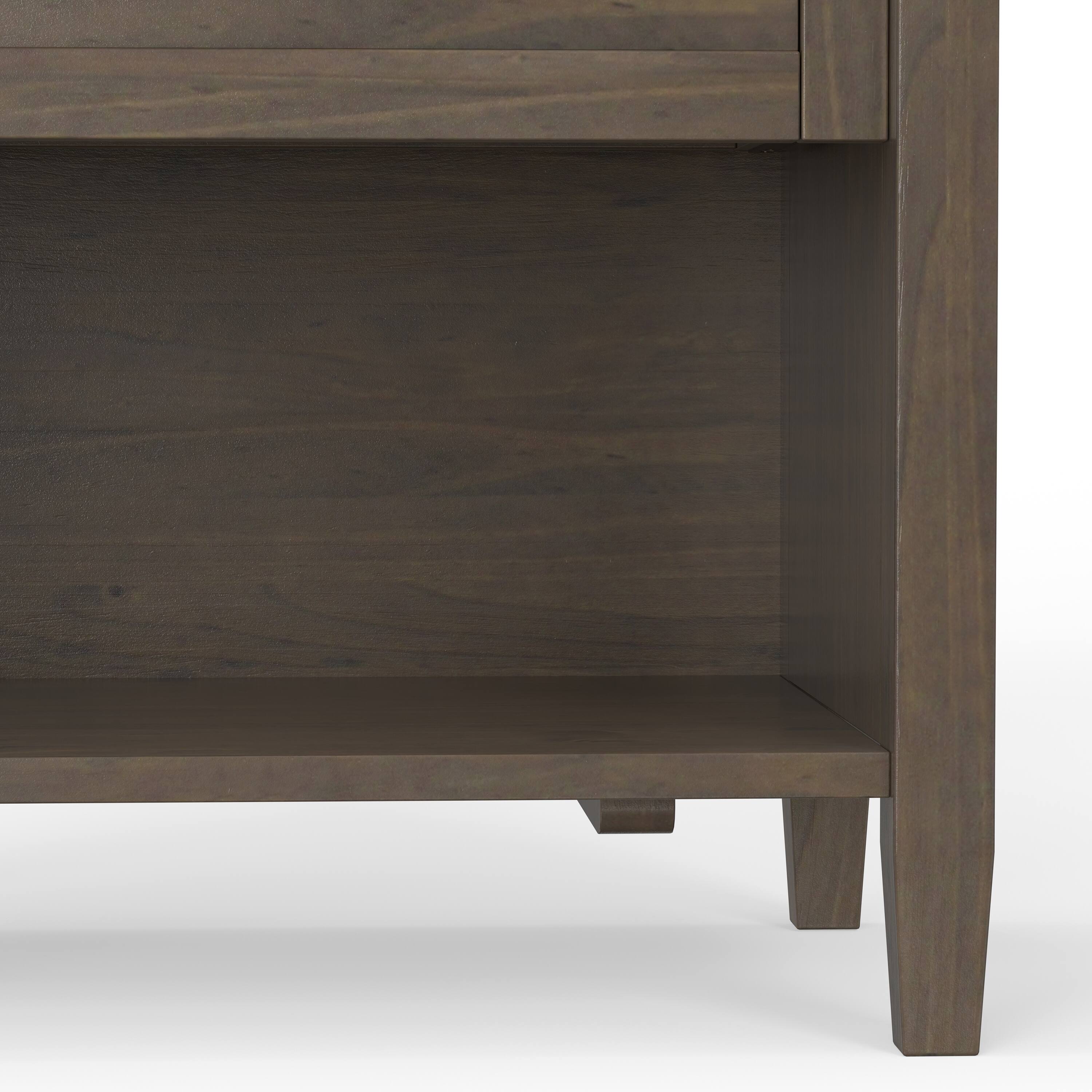 Alt View 8. Simpli Home - Griffen 19 inch Wide Solid Metal Drum Storage Accent Table, Burnished Copper - Burnished Copper.