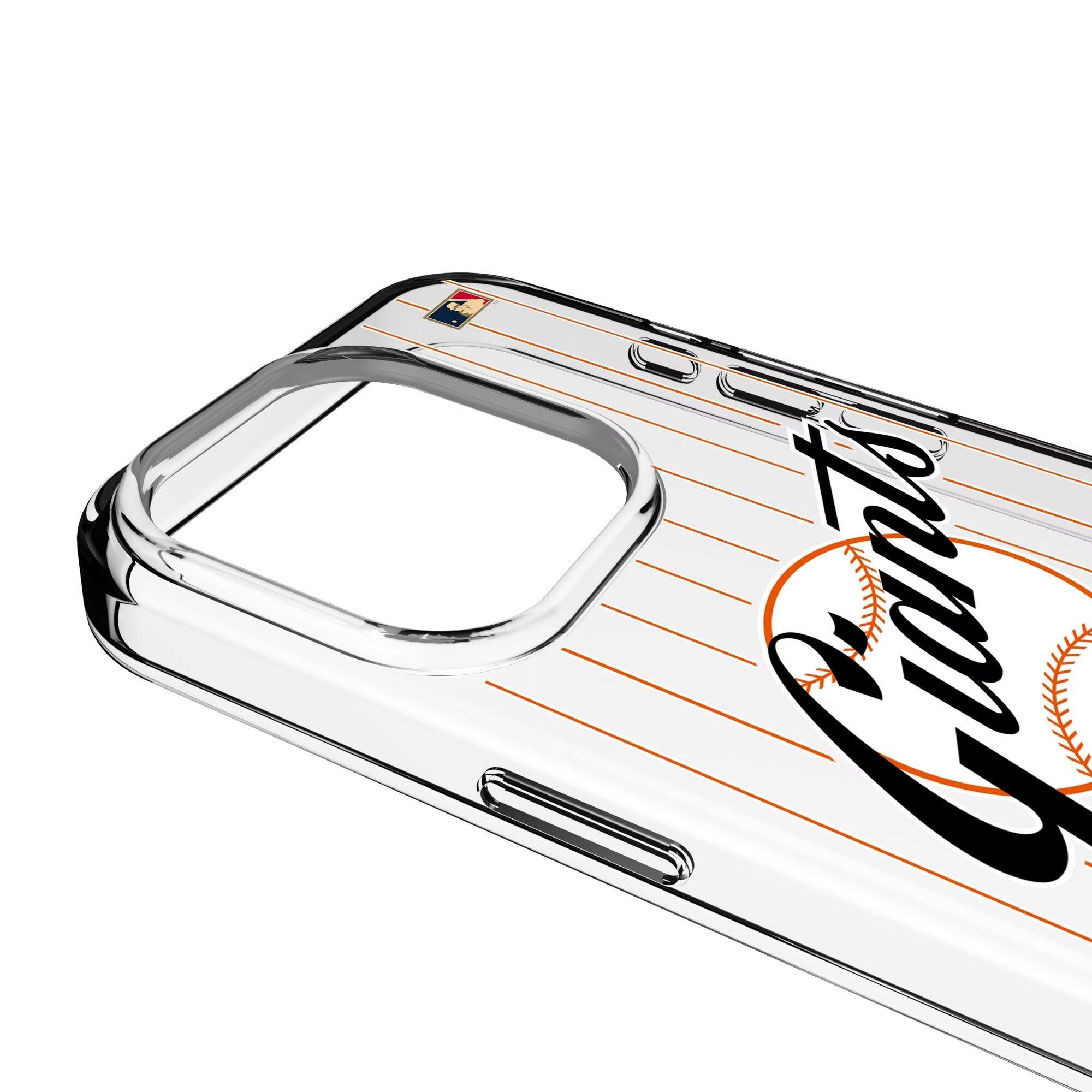 Alt View 2. Keyscaper - San Francisco Giants Cooperstown iPhone Clear Case - 13 Pro Max - Multicolor.