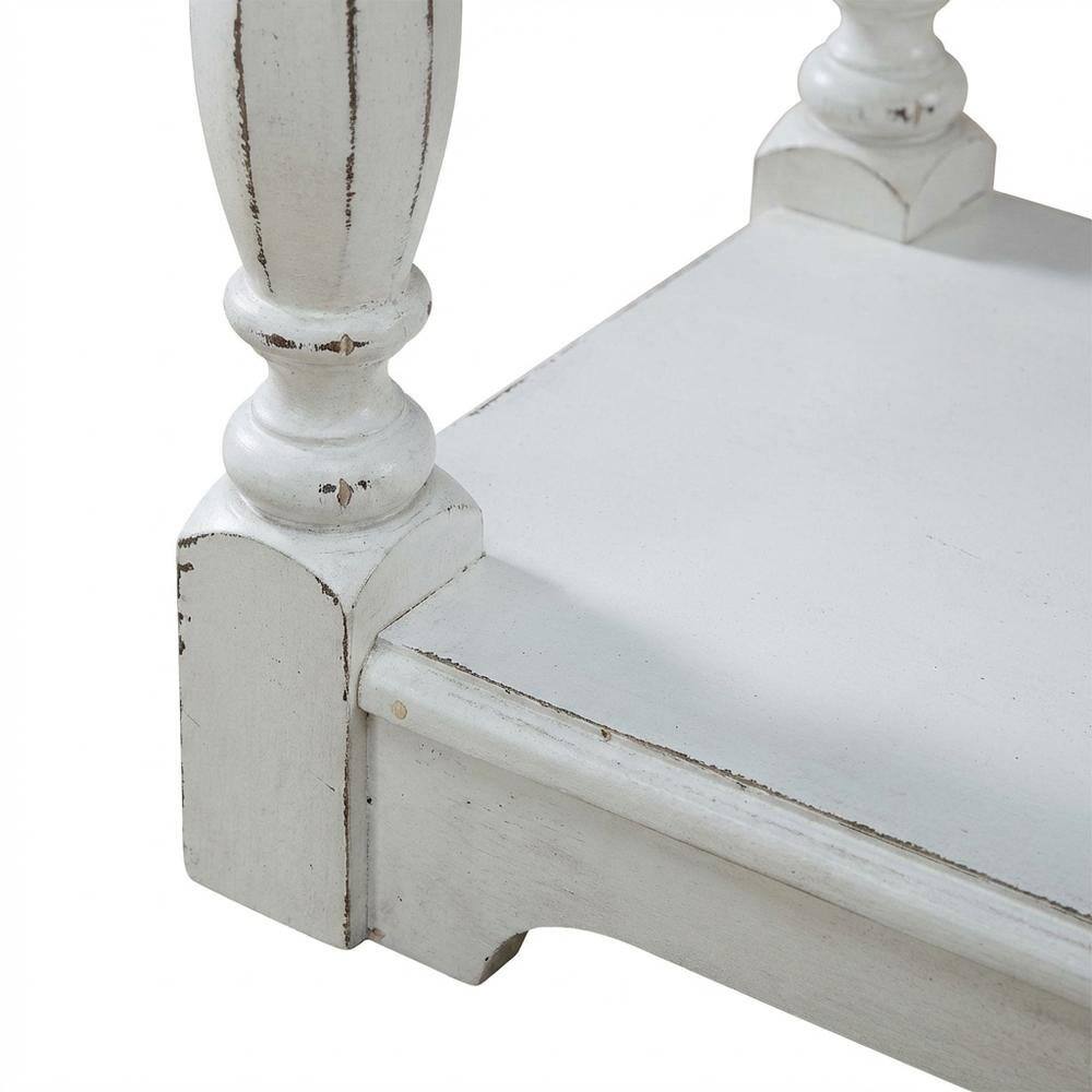 Alt View 2. Starlight Canyon Home - Starlight Canyon Home Console Table, Quality Build, Durable Wood Frame - White - Antique White & Weathered Bark.