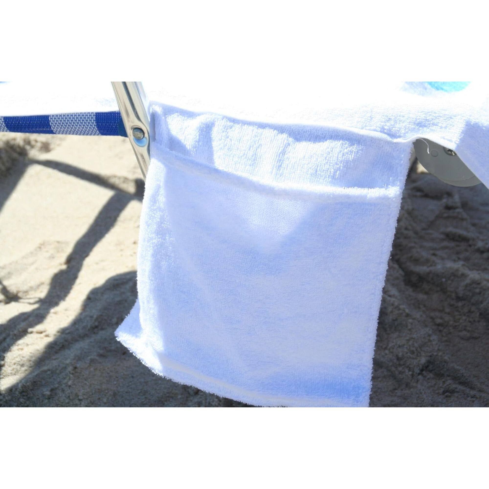 Alt View 5. Ostrich - Ostrich Custom Fitted Towel for 3N1 Outdoor Lounge Beach Chair, Towel Cover Only - white.