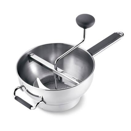 Front. Cuisipro - Deluxe Food Mill With 3 Disks - Silver.