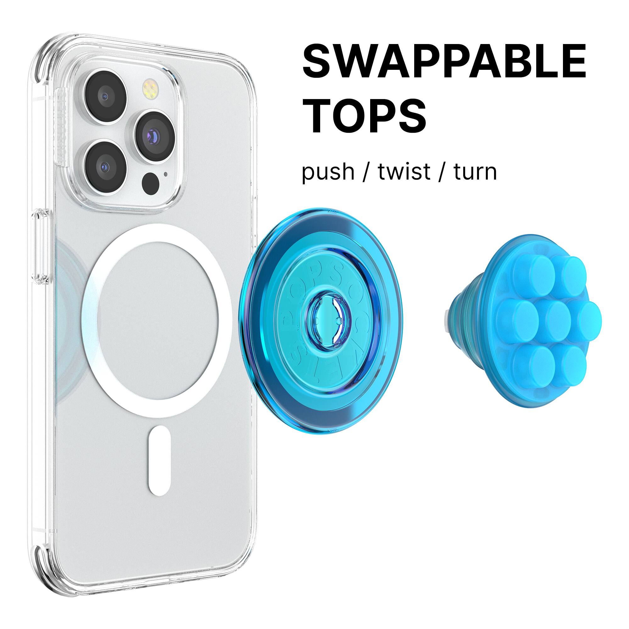 SWAPPABLE TOPS push / twist / turn / twist / turn