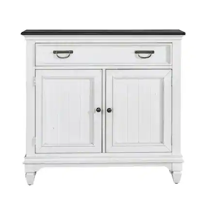 Front. Liberty Furniture Industries - 42 Inch Accent Hall Console Cottage White - White.