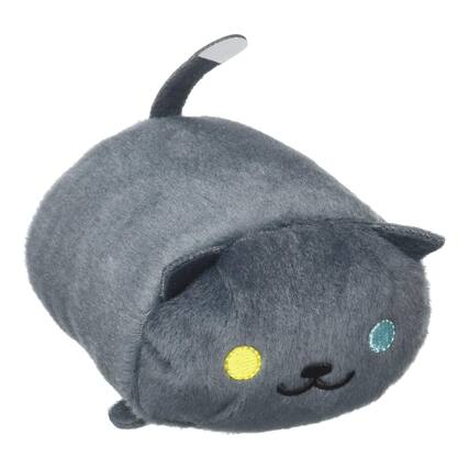 Front. Little Buddy - Neko Atsume: Kitty Collector 4" Plush: Pepper - Gray.