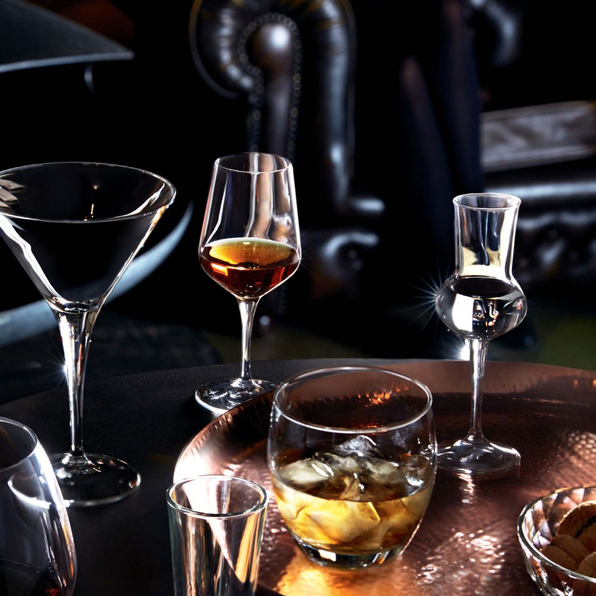 Alt View 2. Bormioli Rocco - Bormioli Rocco Riserva Grappa Glass Set of 6, 2.75 oz Crystal Tulip Bowl - Clear.