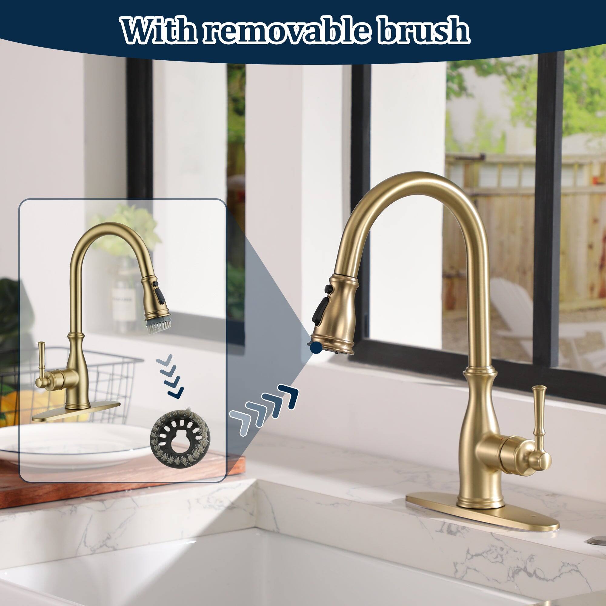 With removable brush