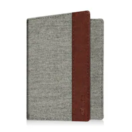 Kitcheniva - RFID Blocking Slim Passport & Credit Card Holder Wallet - Denim Grey