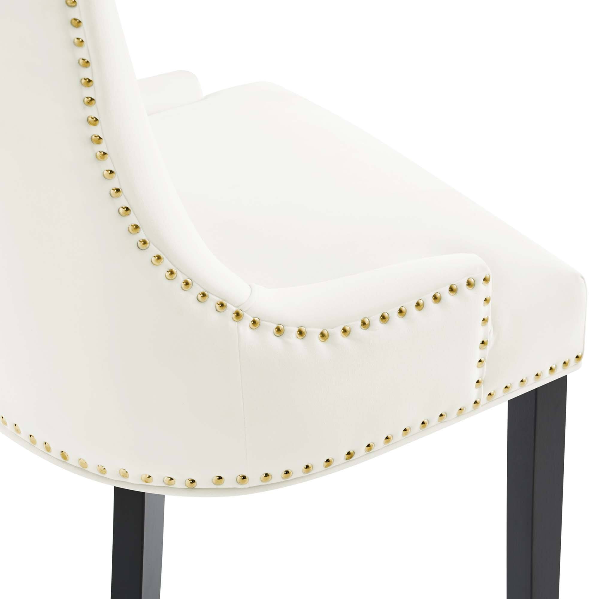 Alt View 5. Modway - Marquis Performance Velvet Dining Chairs Set of 2 by Modway - White.