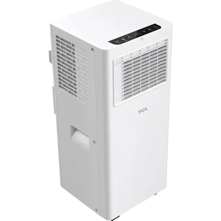 Alt View 6. TCL - 150 Sq. Ft. 5,000 BTU SACC (8,100 BTU ASHRAE) Smart Portable Air Conditioner - white.