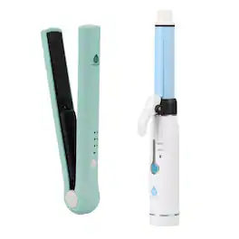 Pursonic - USB Rechargeable Cordless Styling Duo – Hair Straightener & Curling Iron Bundle - Multicolor