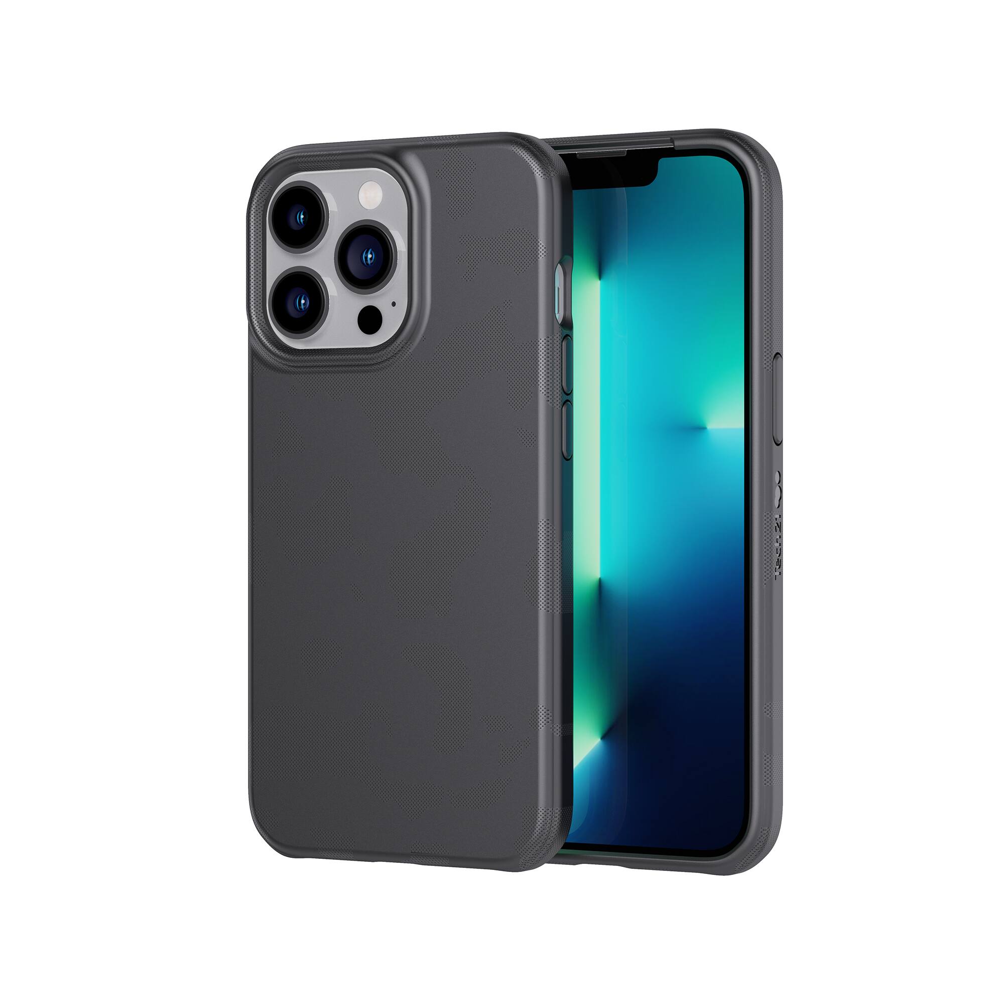 Alt View 12. Tech21 - Recovrd Hard Shell Case for Apple iPhone 13 Pro - Camo Black.