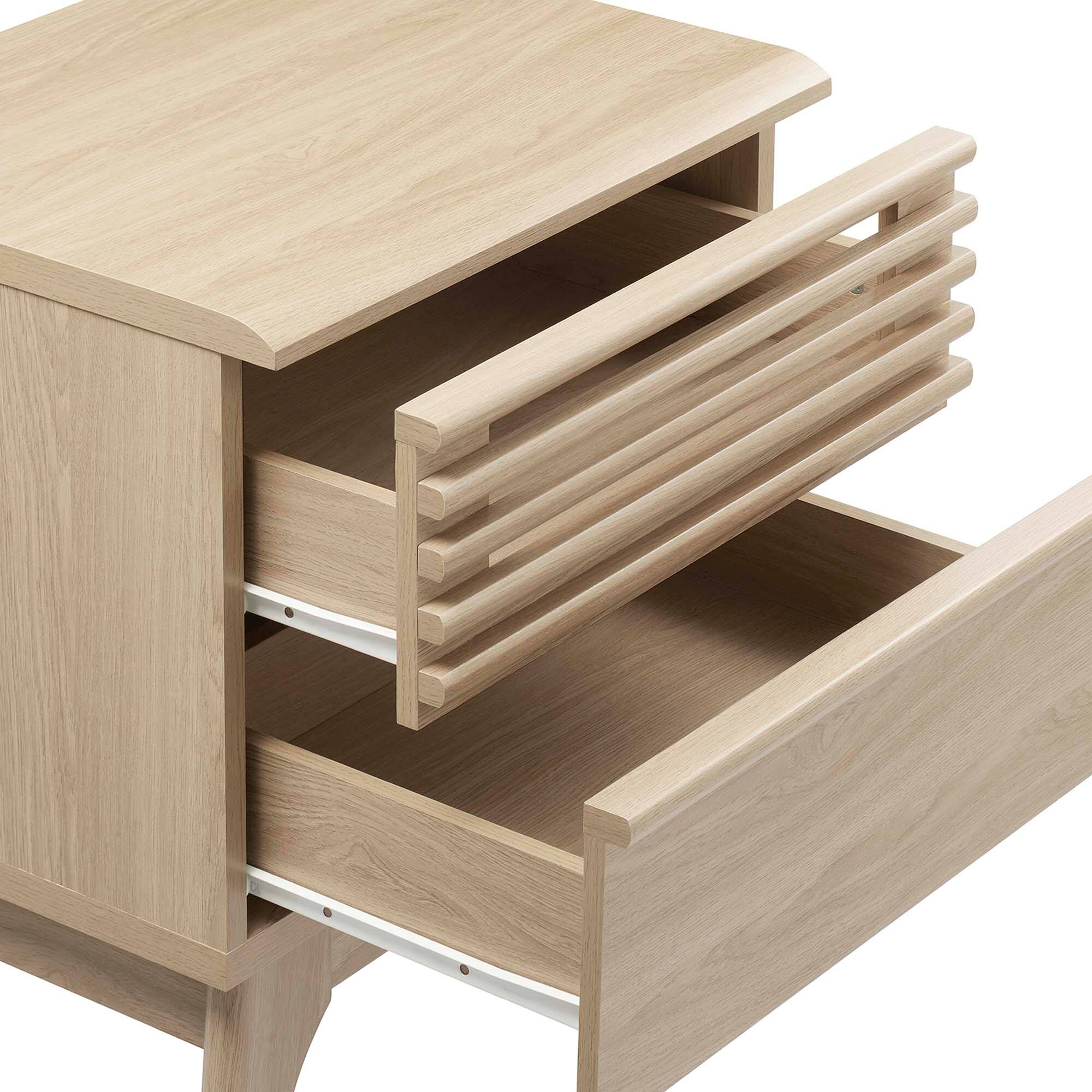 Alt View 3. Modway - Render Nightstand by Modway - Oak.
