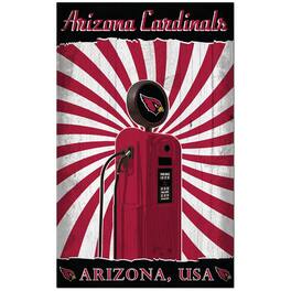 Fan Creations - Arizona Cardinals 11'' x 19'' Retro Pump Location Sign - Multicolor