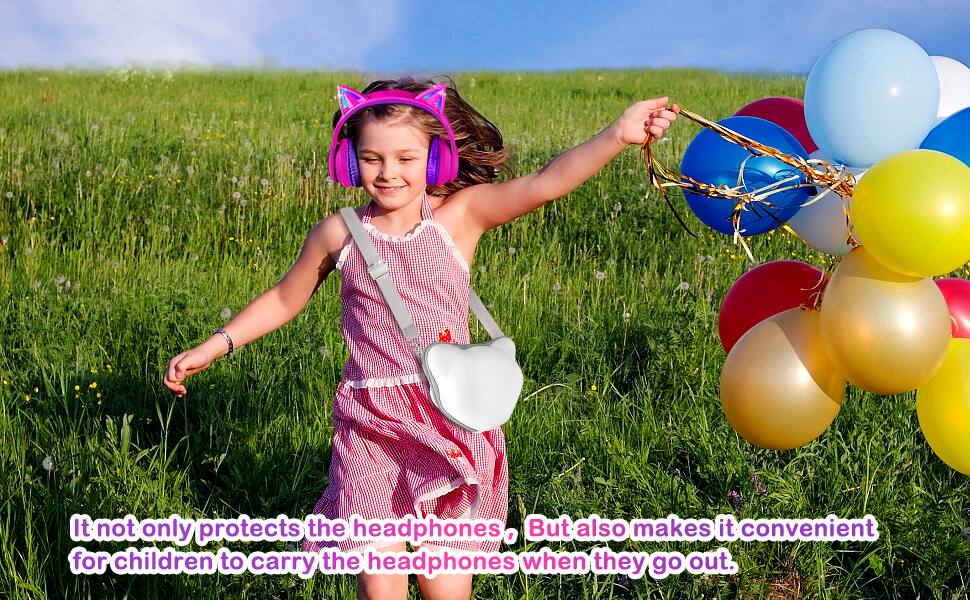 It not only protects the headphones, but also makes it convenient for children to carry the headphones when they go out.