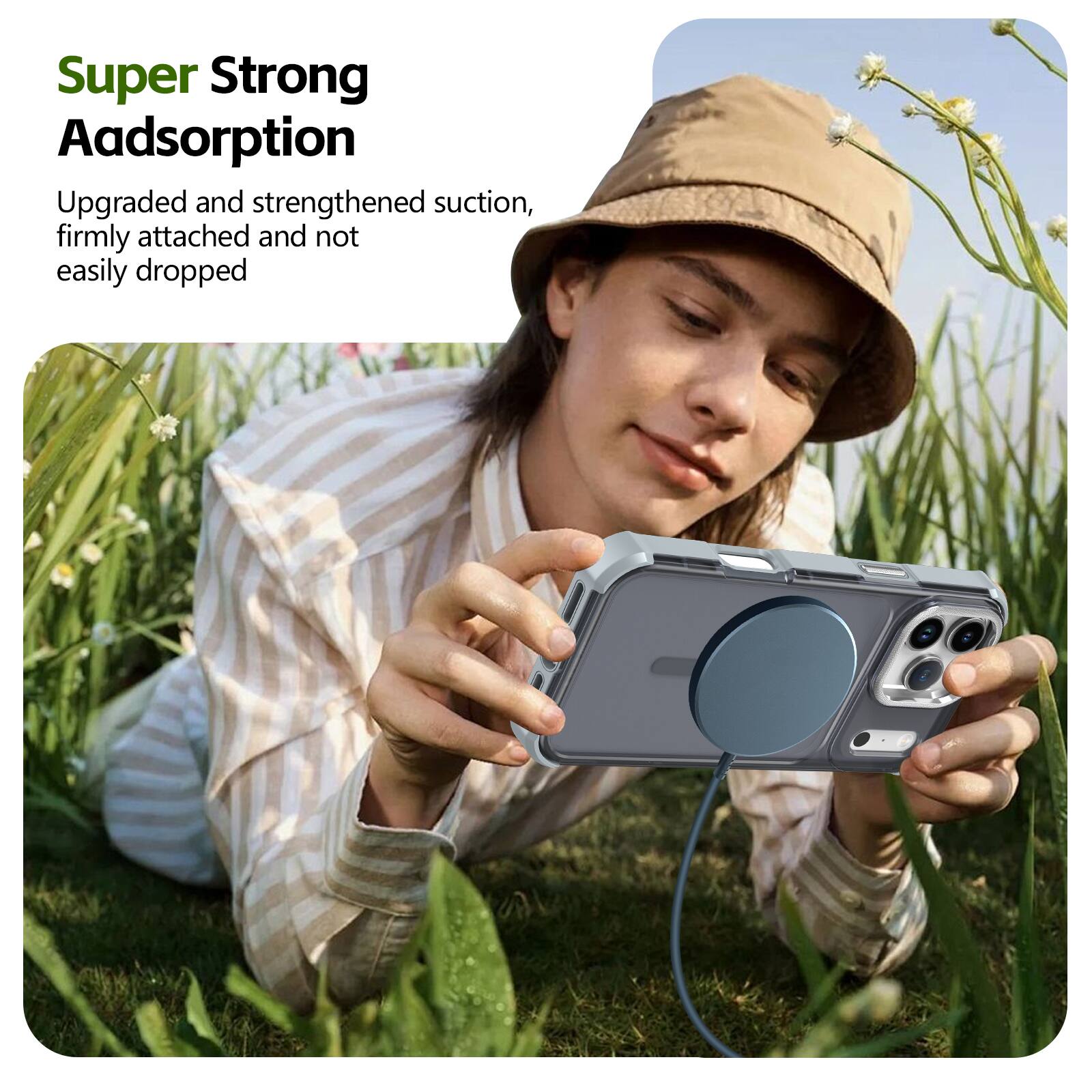 Super Strong Adsorption

Upgraded and strengthened suction, firmly attached and not easily dropped