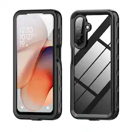 Dteck - Waterproof Rugged Case for Samsung Galaxy A36 5G,IP68 Underwater Built-in Screen Protector Full-Body Shockproof Cover - Black