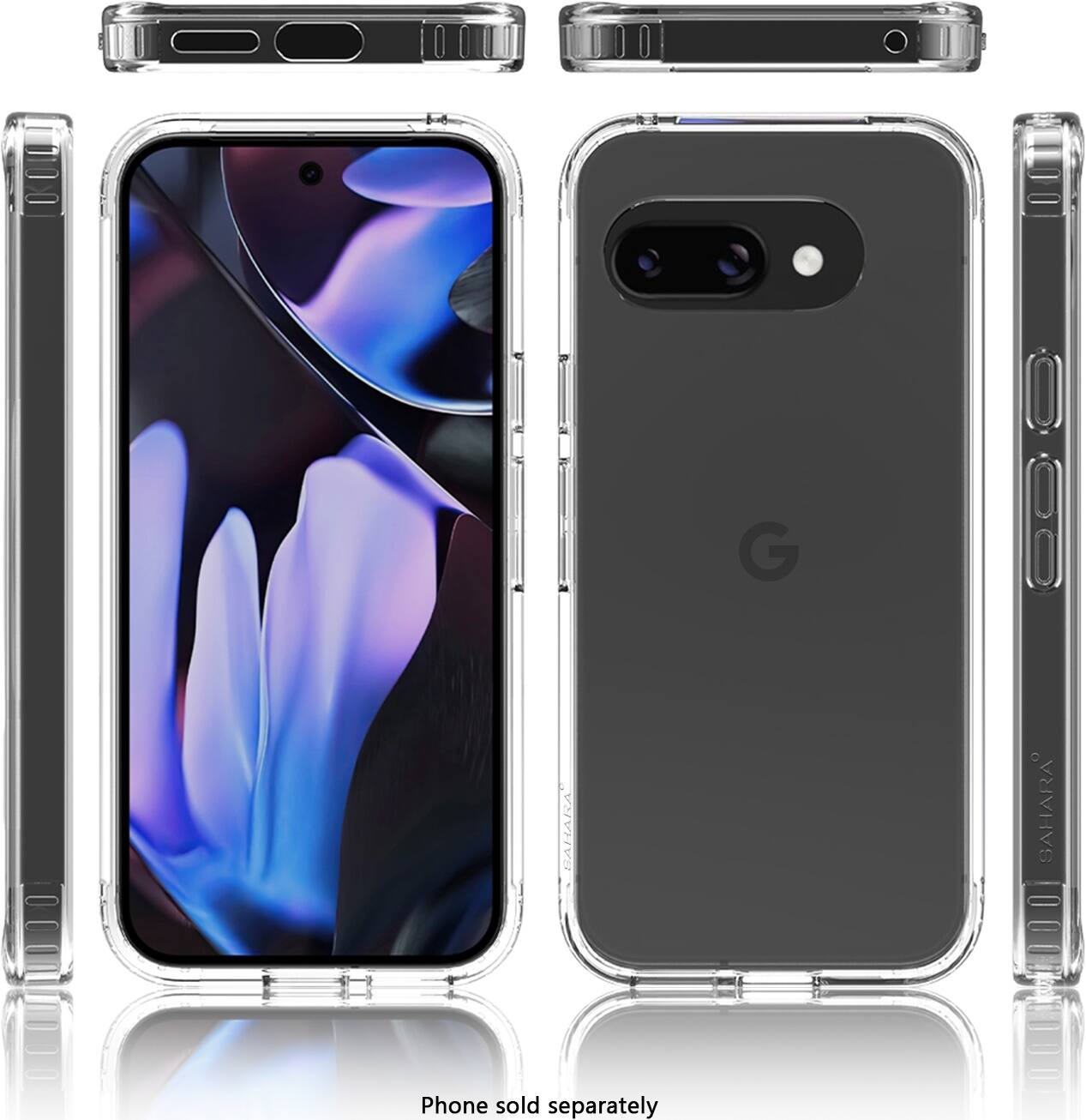 The text on the image reads "Phone sold separately."