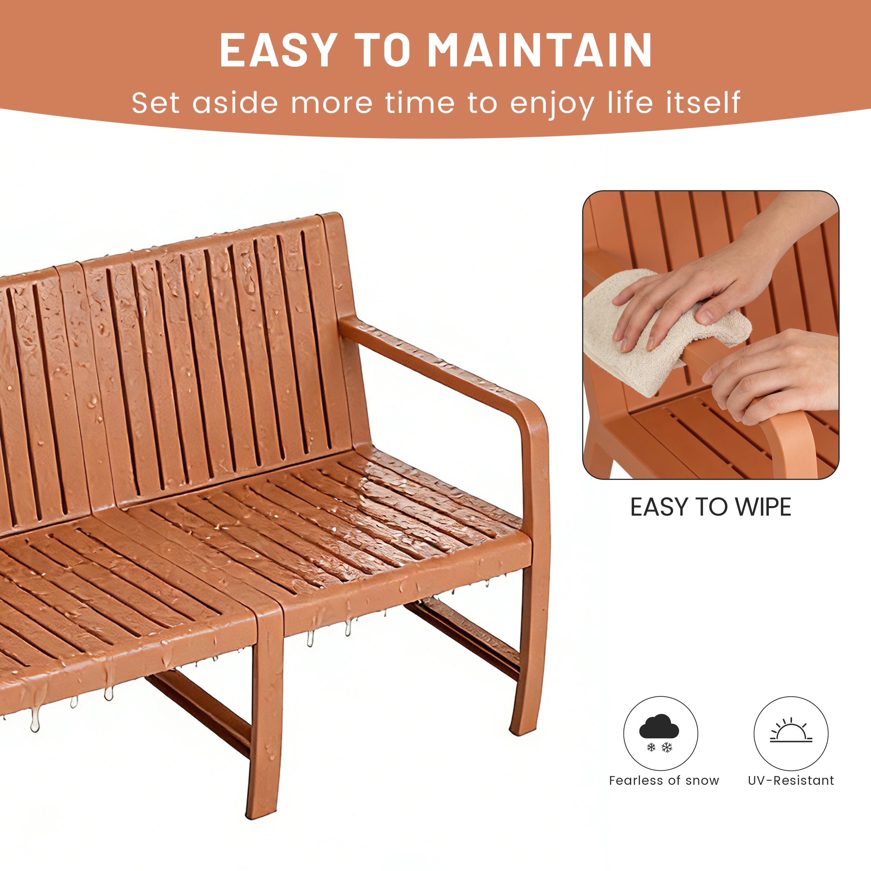 EASY TO MAINTAIN  
Set aside more time to enjoy life itself  

EASY TO WIPE  

Fearless of snow  
UV-Resistant