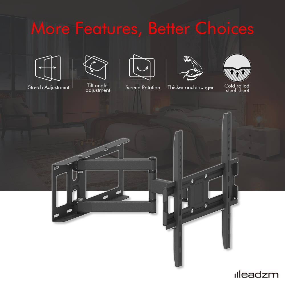 More Features, Better Choices

- Stretch Adjustment
- Tilt angle adjustment
- Screen Rotation
- Thicker and stronger
- Cold rolled steel sheet

illeadzm