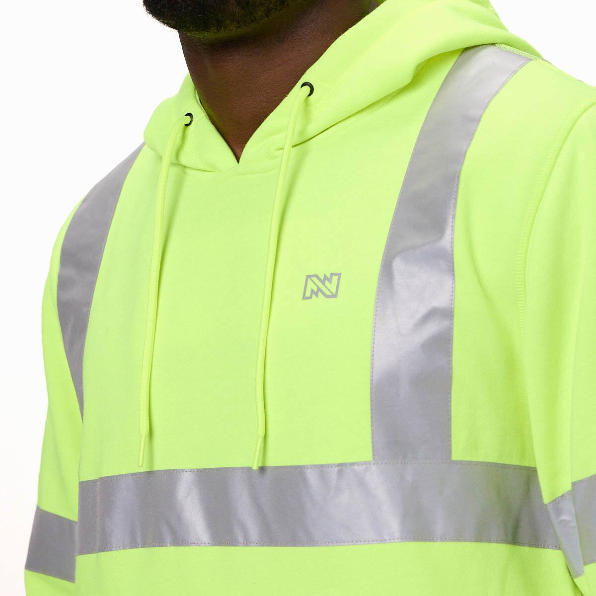 Alt View 4. Mobile Warming - App Controlled Men's HI-VIZ Heated Pullover Hoodie - HI-VIS.