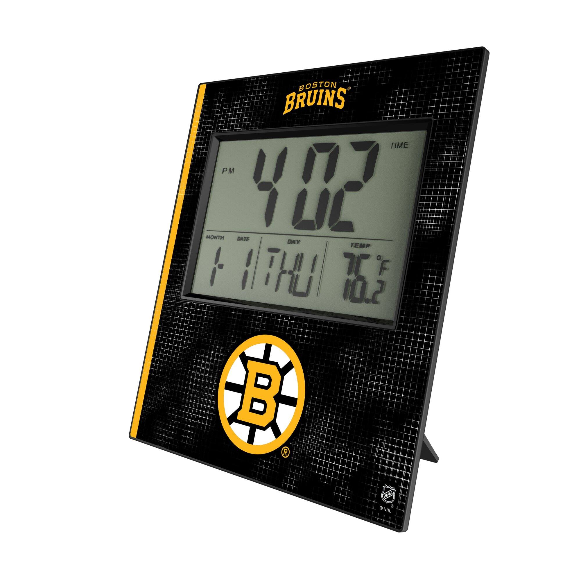 BOSTON BRUINS

TIME PM 4:02

MONTH 1 DATE 1 DAY THU

TEMP 76.2°F

76.2