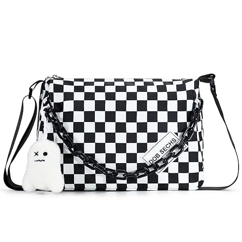 Vulpecula Spade - Crossbody Purse Bag for Women Small Shoulder Hobo Bag Messenger Bag - Checkered - L