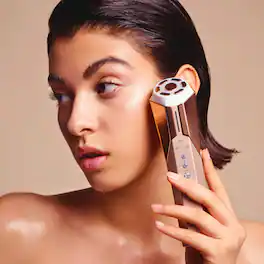 Project E Beauty - REVA Instant Age Renewal Wand | Anti-Aging Facial Massager | LED Light - Gold