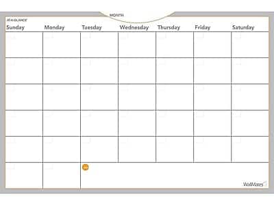 AT-A-GLANCE - WallMates Dry-Erase Planning Board, 3' x 2' (AW6020) - Gray/Silver/White