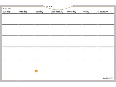 AT-A-GLANCE - WallMates Dry-Erase Planning Board, 3' x 2' (AW6020) - Gray/Silver/White