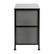 Alt View 15. Alamont Home - 2 Drawer Wood Top Nightstand Storage Organizer with Cast Iron Frame and Dark Easy Pull Fabric Drawers - Black/Gray.