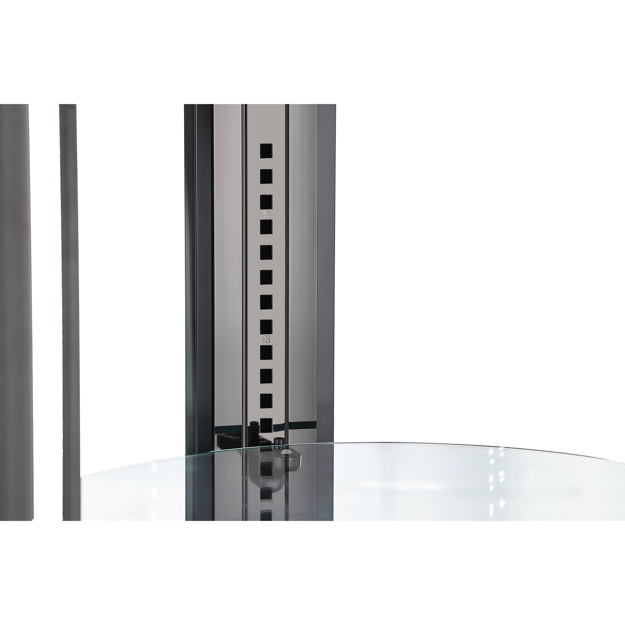 Alt View 6. Koolmore - 19 in. Circular Refrigerated Countertop Bakery Display Case (CDUR-3C) - Stainless-Steel.