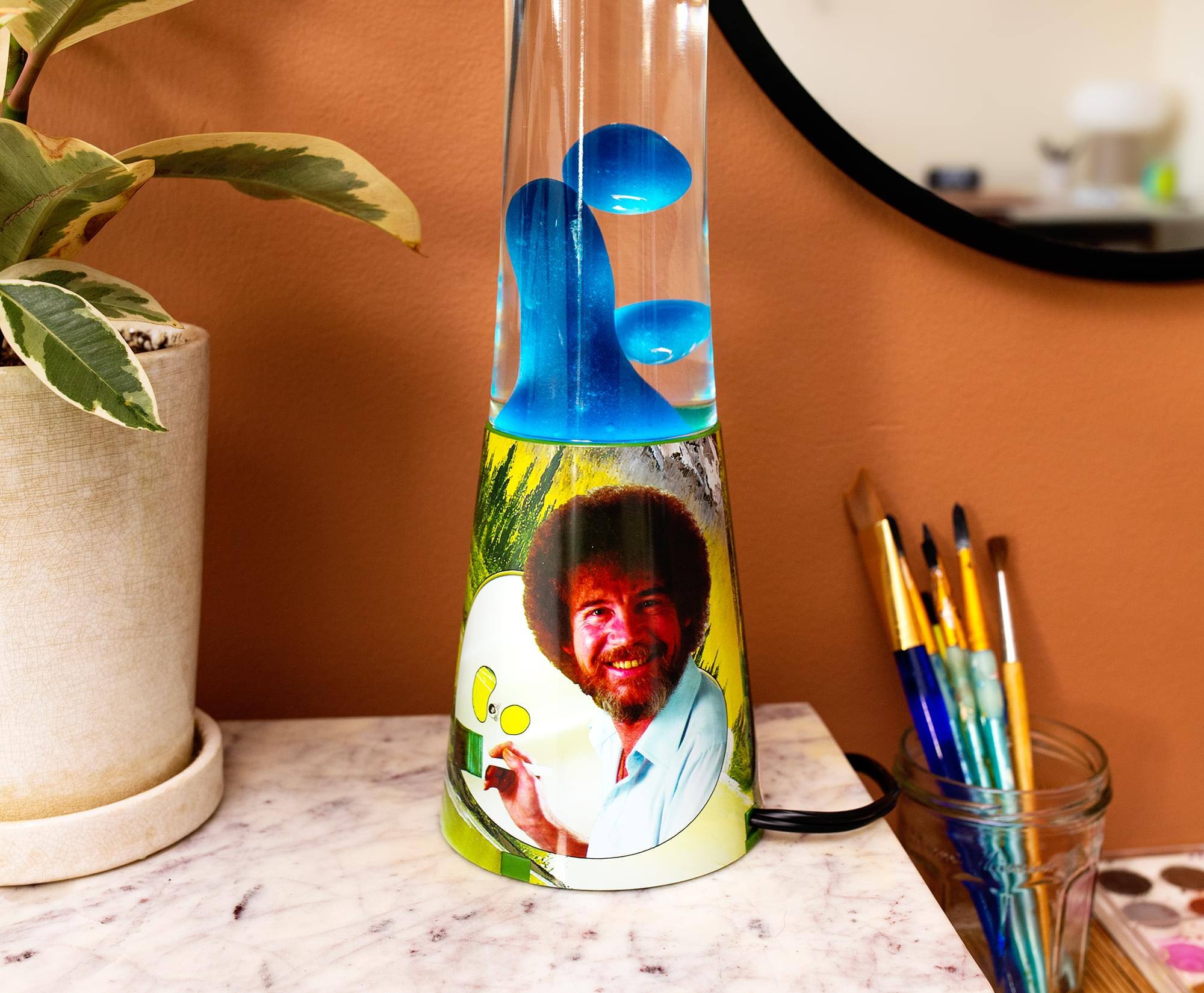 Alt View 5. Toynk - Bob Ross Mountain Retreat Motion Mood Light | 16 Inches - Blue.