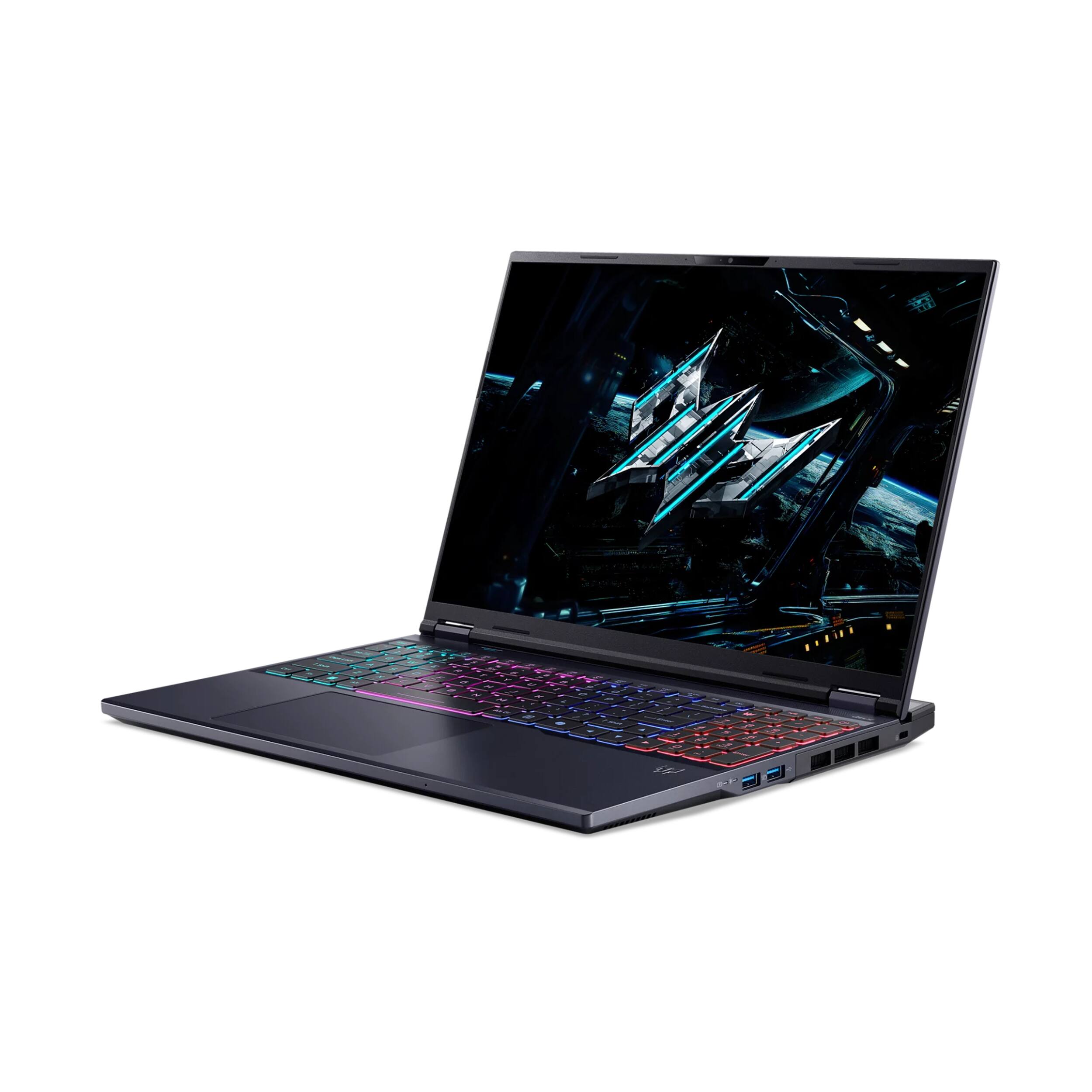 Alt View 3. Acer - Acer Predator Helios Neo 16 AI 16" Gaming Laptop,Ultra 9 275HX,32GB RAM,1TB SSD+1TB Dock Set,RTX 5070Ti,Win11 Pro,Black - Black.