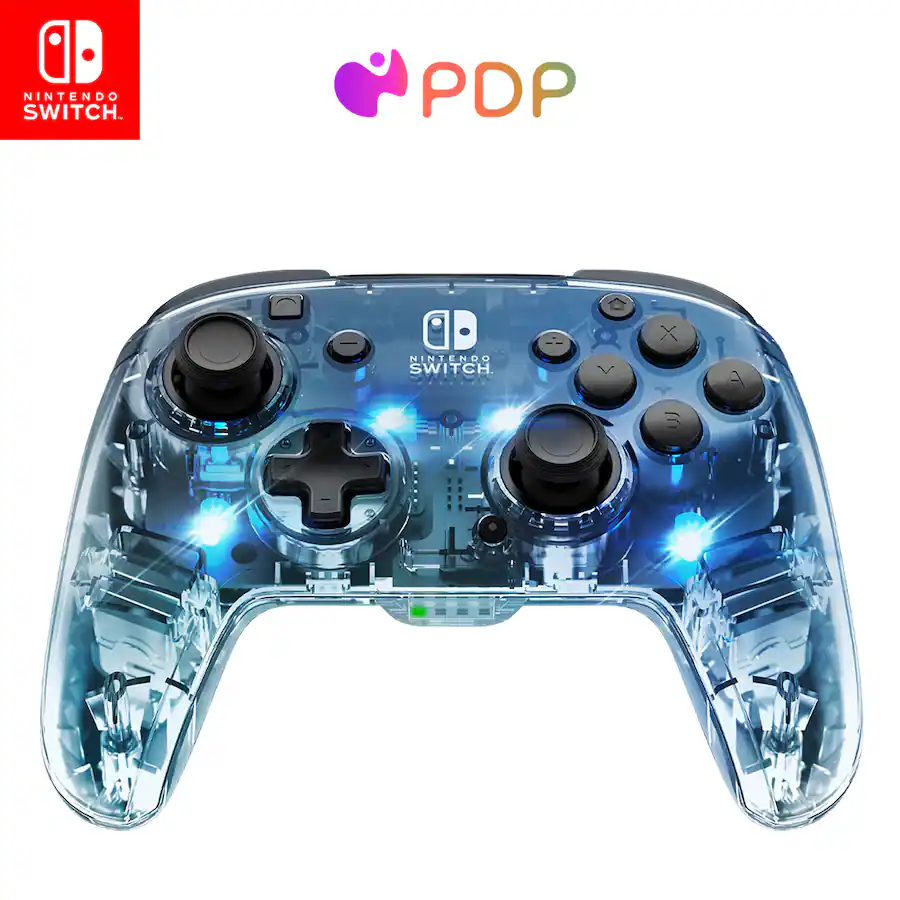 Contoller Nintendo Led PDP Afterglow LED Wireless Deluxe Gaming Controller: Multicolor ...