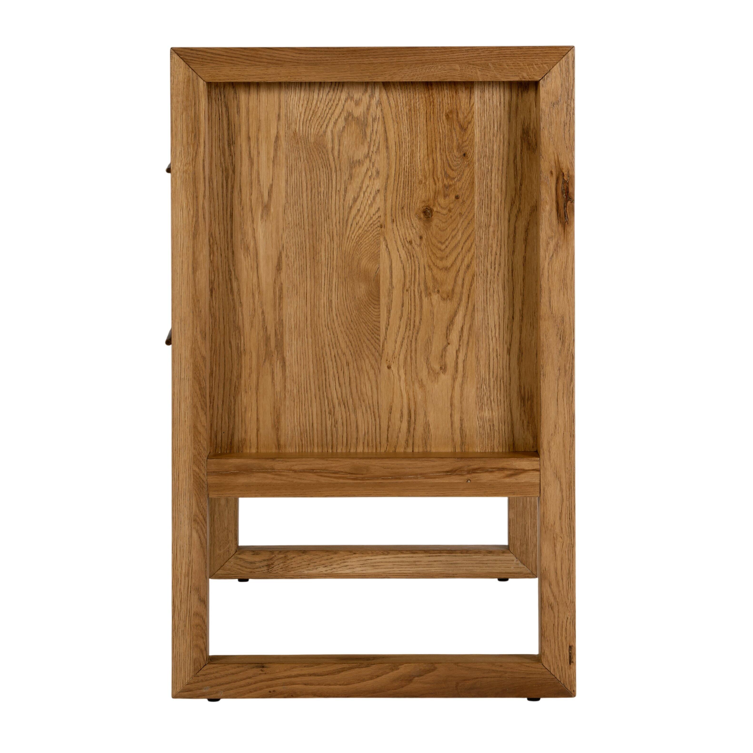 Alt View 3. Butler Specialty - Oakley 25 in. W Rectangular Wood 2 Drawer Nightstand, Light Brown, Natural - Light Brown,Natural.