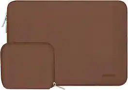mosiso - 13 inch Laptop Sleeve for MacBook Air Pro 13 M5 M4 M3 M2 M1 2026-2018 /Neo 13, Neoprene Computer Sleeve with Small Case - Caramel Brown