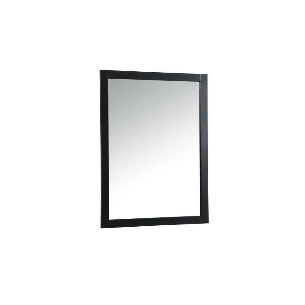 Left. Elegant Decor - Aqua vanity mirror 48x36 inch in black - Black.