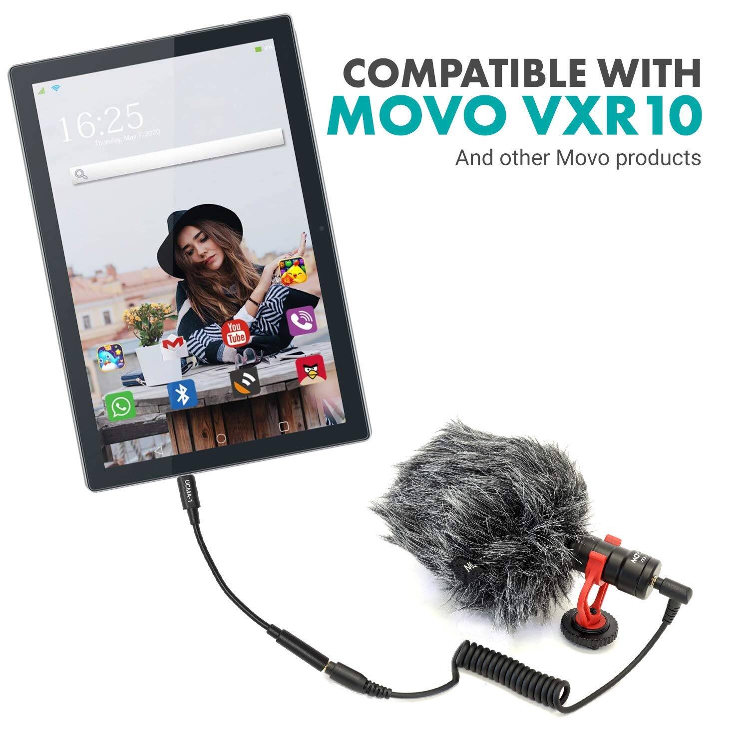 COMPATIBLE WITH  
MOVO VXR10  
And other Movo products  

16:25  
Thursday, May 1, 2020