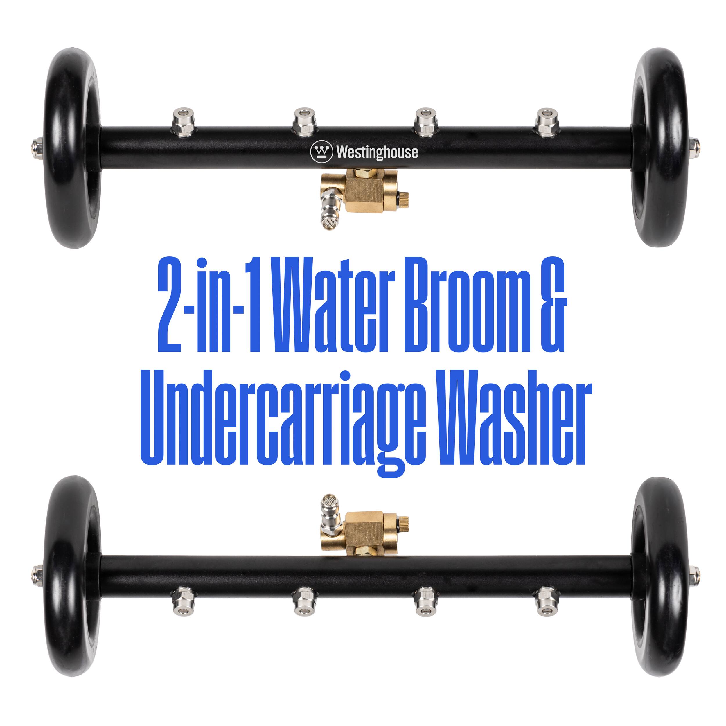 W Westinghouse 2-in-1 Water Broom & Undercarriage Washer